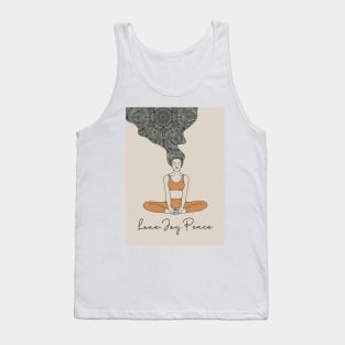 Love Joy Peace Mandala Yoga Girl Tank Top